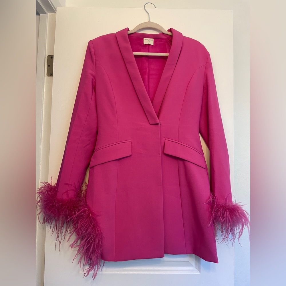 Miss Circle - Madeline Fushia Blazer Dress Size 6/8